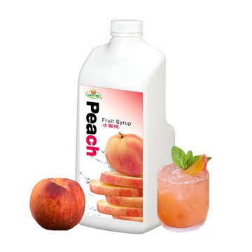 綠盟福樹牌水蜜桃濃糖果汁- 2.5kg/瓶--期限2025/11良鎂咖啡精品館