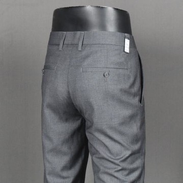 灰色西褲男士夏季薄款修身韓版青年微彈時尚中腰小直筒上班休閑褲