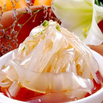 台灣熱銷 東北拉皮#【新鮮日期】大拉皮涼拌帶調料水晶拉皮夏季速食涼拌菜皮涼粉