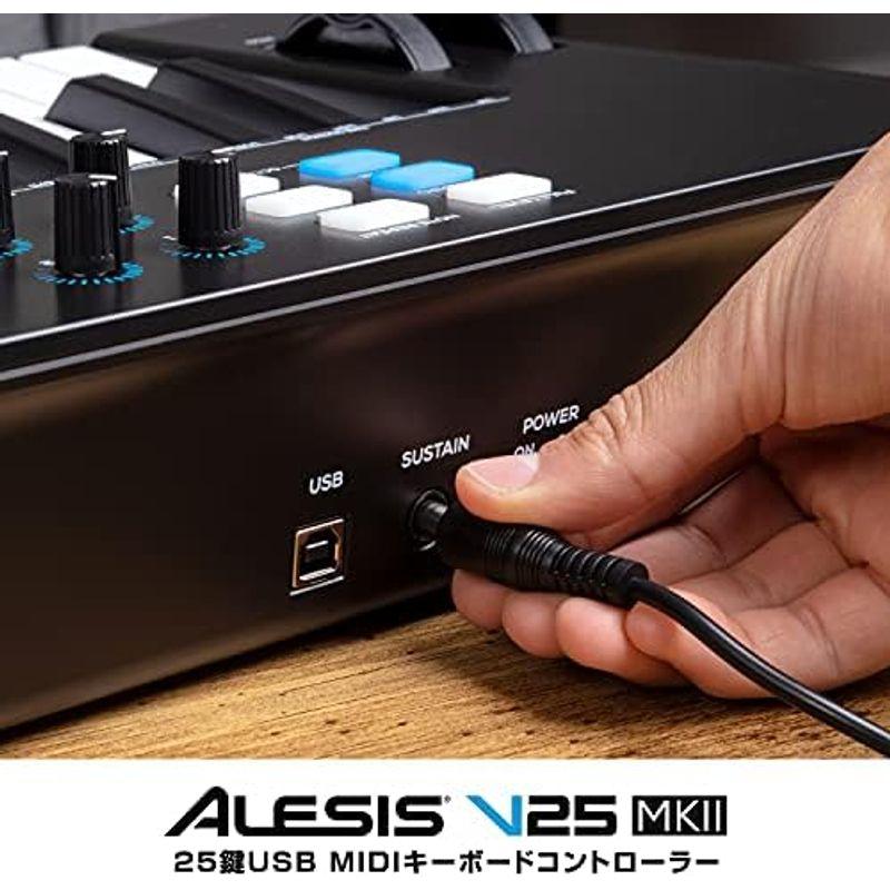 Alesis USB MIDIキーボードコントローラー61鍵ベロシティ対応FULL LEVELモード対応の8つのドラムパッド、アルペジエータ