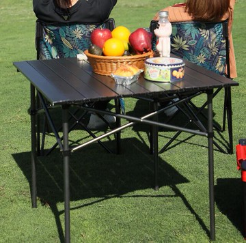 戶外用品大全摺疊桌椅便攜式野餐套裝鋁合金露營蛋卷桌子車載擺攤【摩可美家】