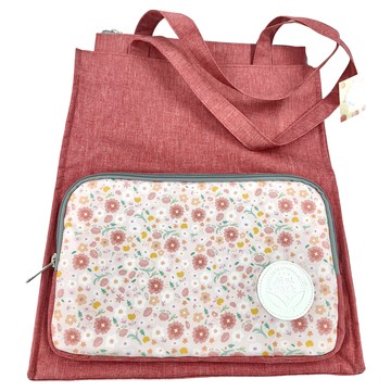 SO In SEWING 所以相縫 好好讀書袋 繽紛花彩  高 35 cm × 寬 30 cm × 厚度 12cm