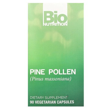 Bio Nutrition, 鬆樹花粉，90 粒素食膠囊（每粒 500 毫克）
