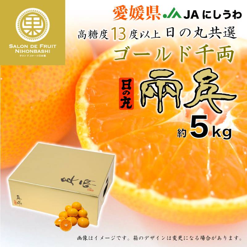 [予約 2023年 11月15日-12月15日の納品] ゴールド千両 SMLサイズ 日の丸みかん 約5kg 愛媛県 JAにしうわ