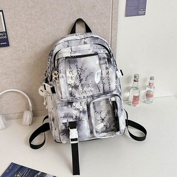 🍭臺灣出貨🍭中式國風書包大容量雙肩包小學生9到15歲痛包初中高中生休閒揹包