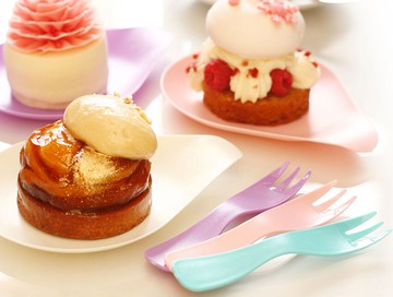 【D-6A】5入彩色精緻蛋糕盤、水果盤、小菜碟子、一次性使用、生日蛋糕盤、PS盤子、派對餐具、免洗餐具、優美水滴型、裝飾盤、零食盤、餐盤、環保、置物盤、分裝盤【APP滿額下單10%點數(單一帳號最高5000點)】1/31止