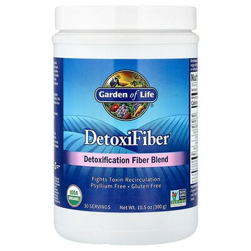 Garden of Life, DetoxiFiber 纖維粉，特殊清體纖維混合配方，10.5 盎司（300 克）