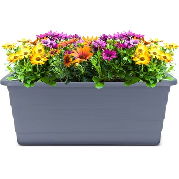 Hwabunworld 多用途現代花盆 800  1個  深灰色  長80公分 x 寬40公分 x 高34.2公分