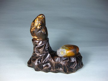 雕件 想像之間 新彊和闐玉、新彊水墨玉