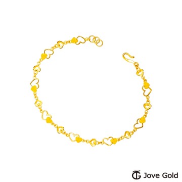 Jove Gold 漾金飾 曖昧黃金手鍊-雙面設計