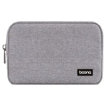 包納 baona 3C小號充電器配件包 A001 防水防刮耐磨牛津布  灰色  1個