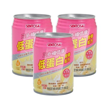 SENTOSA 補体康低蛋白營養配方 240mlx24瓶/箱 (3箱) 奶素可食