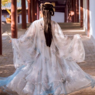 免運 青芷原創改良版超仙中國風日常煙雨臺漢服女學生仙女裙齊胸套裝