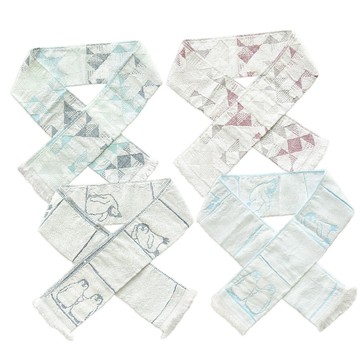 日本 JOGAN EDC 涼感長版圍脖 - 幾何藍