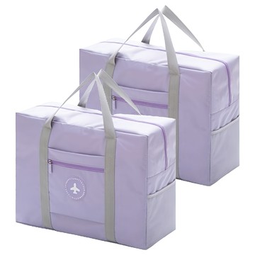 美得像專櫃 加大防水旅行袋 飛機包  44 x 35 x 18cm  紫色  1組