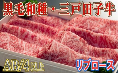 「三戸田子牛」リブローススライス400g