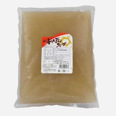 すっぽんスープ（味付けなし）1kg　お吸い物、雑煮、茶碗蒸し、鍋など幅広い料理にお使いいただけるスッポンスープ