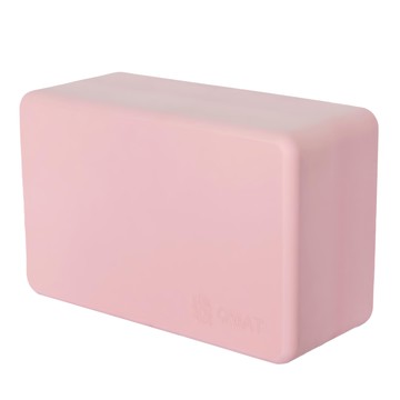 QMAT 厚瑜珈磚  幫助運動者順利完成各種動作  腿部延展時提供輔助，降低運動傷害風險  基礎後彎練習的必備輔助工具  15 x 10.5 x 23.5cm  淺粉  1個