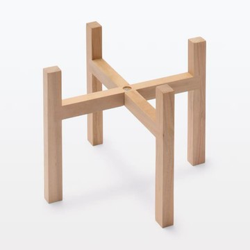 寵物用品 【日本 無印良品】 寵物碗碗架 木質碗架