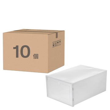 comet 組裝式收納鞋盒  白色  10個