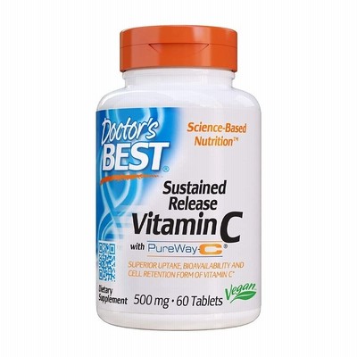 脂溶性ビタミンCウィードピュアウェイ-C 500 mg、60錠 Sustained Release Vitamin C with PureWay-C 500 mg, 60 Tablets