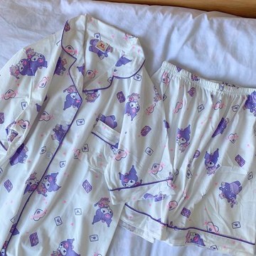 庫洛米女純棉短褲夏天薄款睡衣