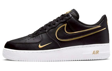 AIR FORCE 1 07 LV8 METALLIC SWOOSH PACK - BLACK