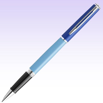 WATERMAN WATERMAN 威迪文 雋雅系列 真彩 藍色銀夾 鋼珠筆