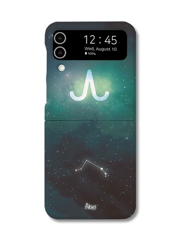 Aries Zodiac Galaxy Z Flip 3/4 Hard Case