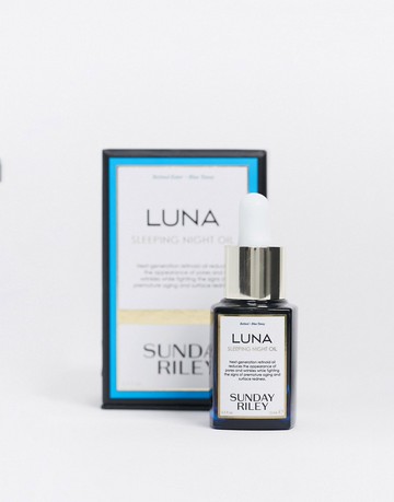 Sunday Riley Luna Sleeping Night Oil with Retinol & Blue Tansy 15ml-Clear