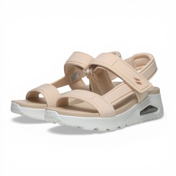 SKECHERS 涼鞋 UNO 米膚色 氣墊 涼拖鞋 女 119813NAT