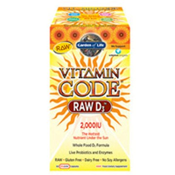 Vitamin Code RAW D3 60 Caps by Garden of Life