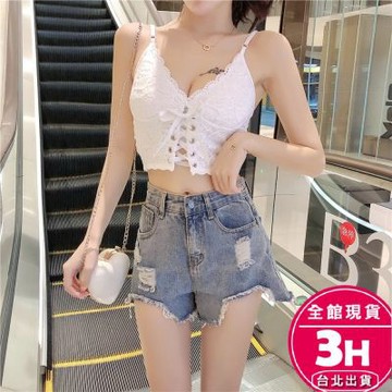 【梨卡】隔日到貨 女裝 背心女 蕾絲小可愛 辣妹短袖 韓背心 性感小背心 細肩帶背心 韓女裝 GA082 【現貨24H】
