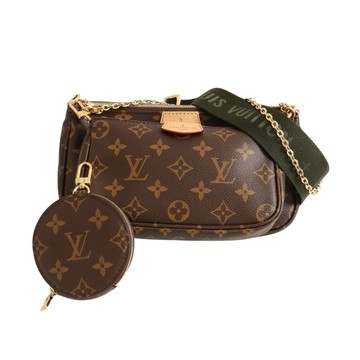 LOUIS VUITTON LV 路易威登 Multi Pochette Accessoires 兩用包 棕色 原花帆布 M44813 【二手名牌BRAND OFF】