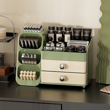 免運/公司貨 桌面化妝品收納盒 多功能 高級抽屜式梳妝臺 口紅 大容量 護膚品置物架 可開發票 雙11特惠價【店長優選】