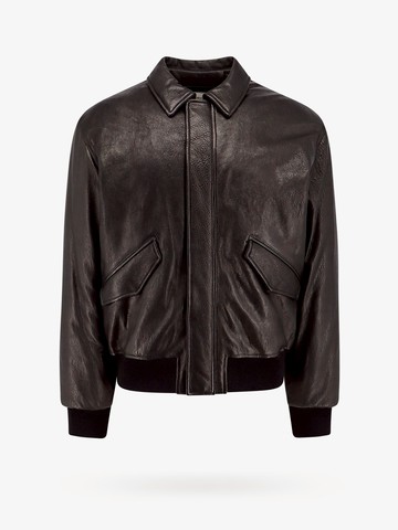 Padded leather jacket - SAINT LAURENT - gender_Man
