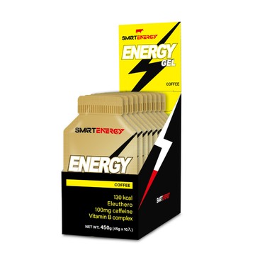 【紅牛】聰勁Energy  Gel能量包10入(咖啡口味)王家梁推薦 (能量膠、刺五加、咖啡因、果膠)