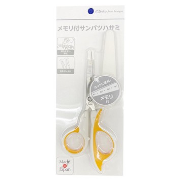 akachan honpo - 幼童理髮剪刀 有刻度-日本製
