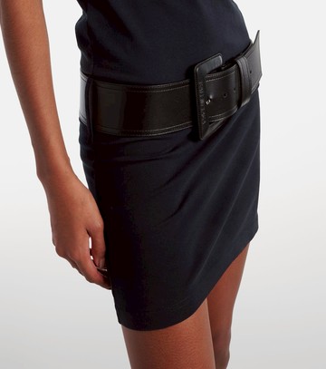 Balenciaga Belted cotton-blend jersey minidress