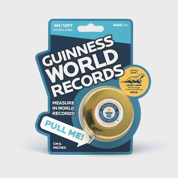 英國SUCK UK金氏世界紀錄捲尺(聯名款)