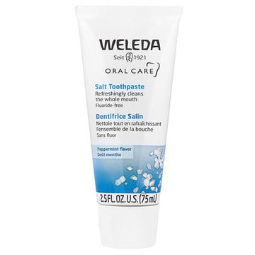 Weleda, 口腔護理，含鹽牙膏，不含氟化物，薄荷，2.5 盎司（75 毫升）