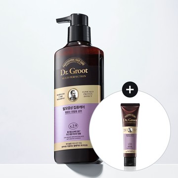 Dr. Groot Hair Loss Care Shampoo For Thinning & Weak Hair 400ml Set (+Treatment 100ml)