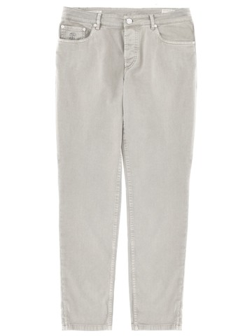 brunello cucinelli cotton denim jeans