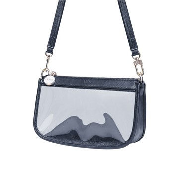 LIEVO真皮2WAY側肩背/手提包(CT03午夜藍)