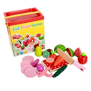 【孩子國】木製水果切切樂12pcs/家家酒玩具
