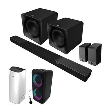 【Klipsch】Core 300+SUB 200 x2+SURR 200 | 7.2.4聲道雙重低音天空聲霸全配劇院組