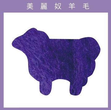 紐西蘭ASHFORD-美麗奴羊毛 M31深紫色｜50g｜DIY手作/羊毛氈材料/文創