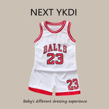 英國NEXT夏季兒童籃球服套裝男寶寶六一運動服服中小學生訓練球衣
