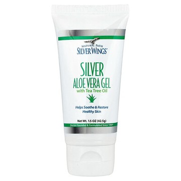 Natural Path Silver Wings, 銀，蘆薈凝膠與茶樹油，200 PPM，1.5 盎司