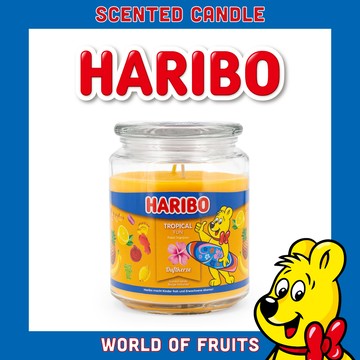 【HARIBO CANDLE 哈瑞寶】小熊軟糖香氛蠟燭  熱帶趣味 (510g)